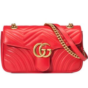 Gucci GG Marmont Matelasse Mini Bag 443497 Red