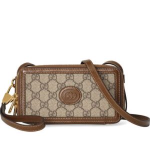 Gucci Mini Bag With Interlocking G 671674 Coffee