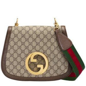 Gucci Medium Shoulder Bag With Round Interlocking G 699210 Dark Coffee