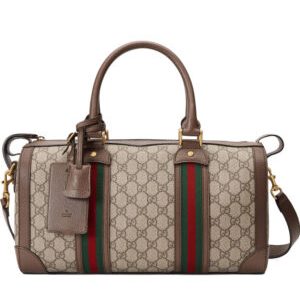 Gucci GG Webbing Small Travel Bag 645017 Dark Coffee