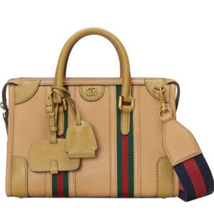 Gucci Small Canvas Top Handle Bag 715772 Coffee