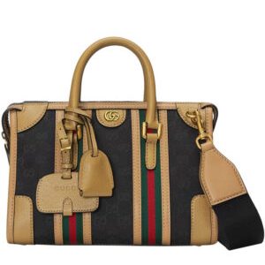 Gucci Small Canvas Top Handle Bag 715772 Brown