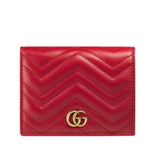 Gucci GG Marmont Card Case 443125 Red