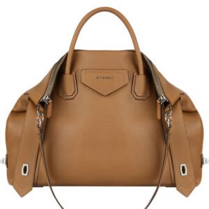 Givenchy Medium Antigona Soft Bag In Smooth Leather Light Coffee