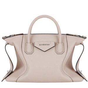 Givenchy Small Antigona Soft Bag In Smooth Leather Gray