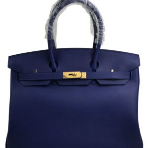 Hermes Birkin 35 Epsom Leather Paon Phw Blue
