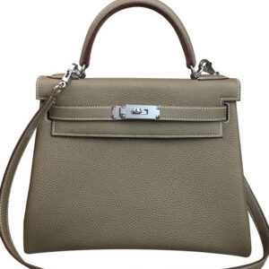Hermes Kelly Bag 32 Togo Leather Dark Gray