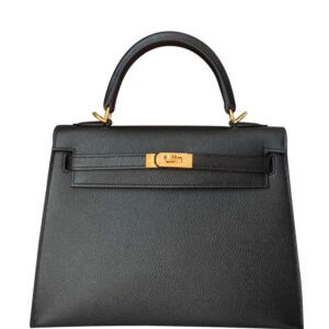 Hermes Kelly Bag 25 Epsom Leather Black