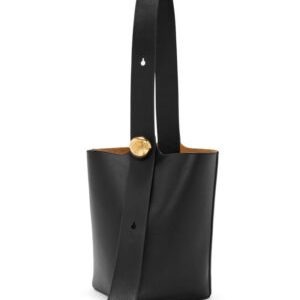 Loewe Medium Pebble Bucket Bag In Mellow Calfskin