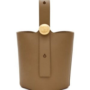 Loewe Mini Pebble Bucket Bag In Mellow Calfskin