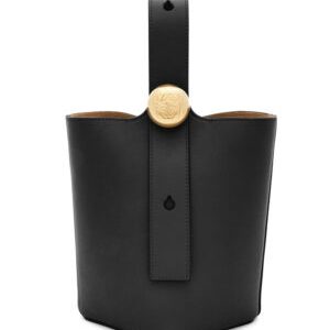 Loewe Mini Pebble Bucket Bag In Mellow Calfskin