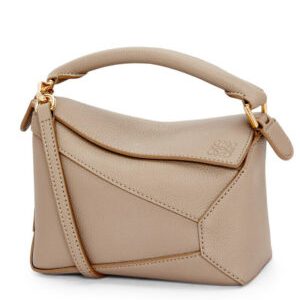 Loewe Mini Puzzle Bag In Soft Grained Calfskin
