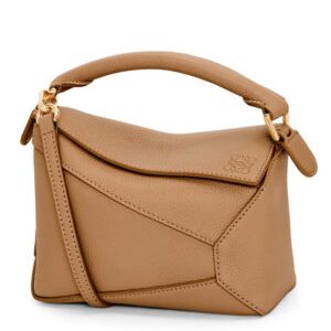 Loewe Mini Puzzle Bag In Soft Grained Calfskin
