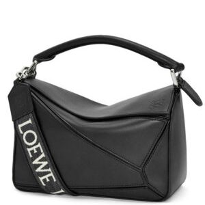 Loewe Small Puzzle Bag In Satin Calfskin