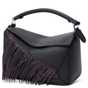 Loewe Fringe Small Puzzle Bag In Classic Calfskin A510S21