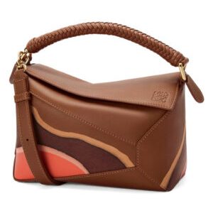Loewe Small Puzzle Edge Landscape Bag In Nappa Calfskin