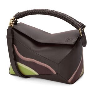 Loewe Small Puzzle Edge Landscape Bag In Nappa Calfskin