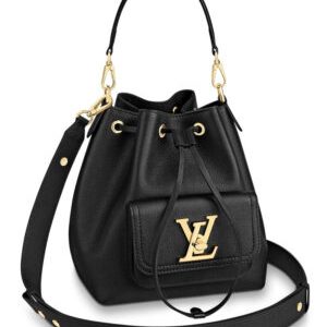 Louis Vuitton Lockme Bucket Bag M57687 M57689 Black