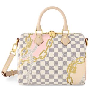 Louis Vuitton Speedy Bandouliere 25 N40473 White