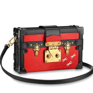 Louis Vuitton Monogram Petite Malle Tags M50013 Red