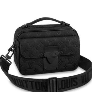 Louis Vuitton S Lock Messenger Bag M58489 Black