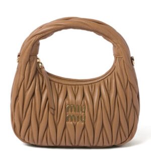 Miumiu Wander Matelasse Nappa Leather Hobo Bag