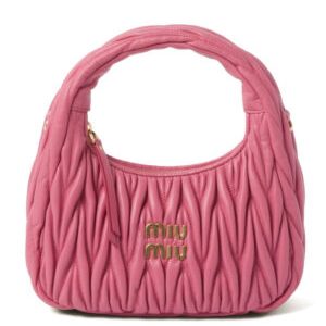 Miumiu Wander Matelasse Nappa Leather Hobo Bag