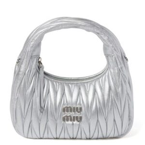 Miumiu Wander Matelasse Nappa Leather Hobo Bag