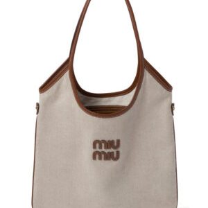 Miumiu IVY Canvas Bag 5BG231 Coffee
