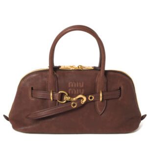 Miumiu Aventure Nappa Leather Top-handle Bag
