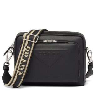 Prada Saffiano Leather Shoulder Bag 2VH152 Black