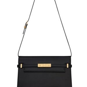 Saint Laurent Manhattan Shoulder Bag In Smooth Leather 579271 Black