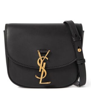 Saint Laurent Kaia mini leather shoulder bag Black