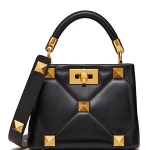 Valentino Garavani Roman Stud The Handle Bag 520 Black