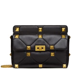 Valentino Garavani Roman Stud Nappa Chain Bag Black