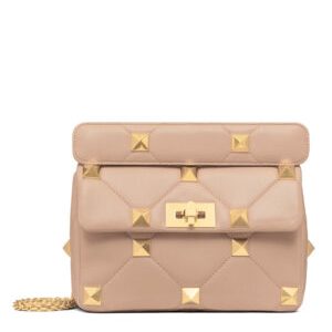 Valentino Garavani Roman Stud Nappa Chain Bag Pink