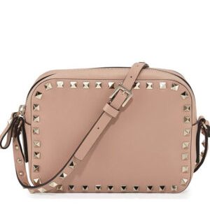 Valentino Rockstud Camera Bag Apricot