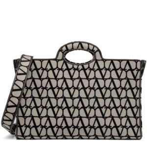 Valentino La Troisieme Toile Iconographe Shopping Bag Dark Coffee