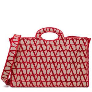 Valentino La Troisieme Toile Iconographe Shopping Bag Red