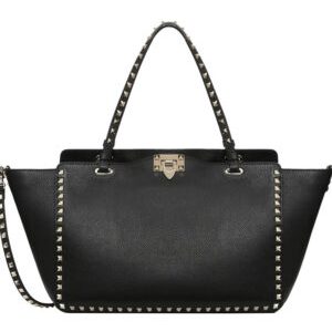 Valentino Large Rockstud Tote Black