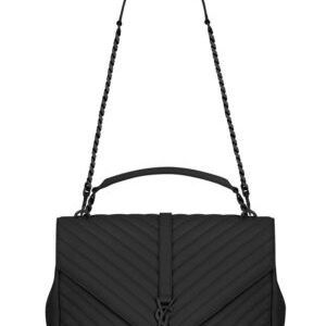 YSL Classic Large Monogram Saint Laurent College Bag Black