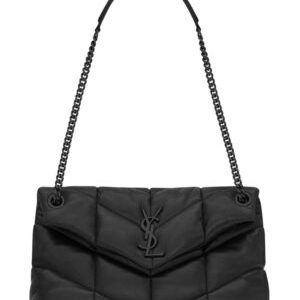 Saint Laurent Loulou Puffer Small Bag In Quilted Lambskin Black (Variant 2)