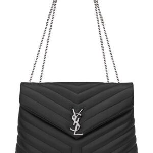 Saint Laurent medium Lou Lou chain bag Black