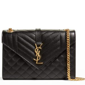 Saint Laurent Envelope Medium Bag 487206 Black