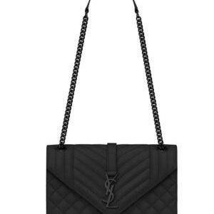 Saint Laurent Envelope Medium Bag 487206 Black