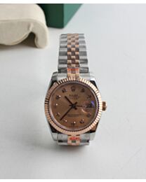 Rolex Submariner Two Tone Automatic Watch Black