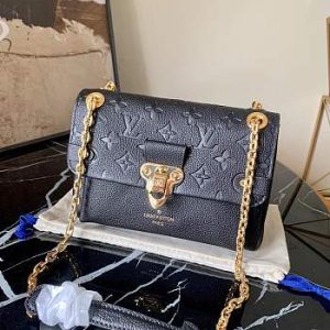 Louis Vuitton Vavin Empreinte Leather In Black 21cm