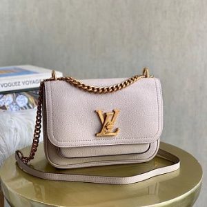Louis Vuitton Lockme Chain Bag In Grey M57072 Size 23x16x10cm