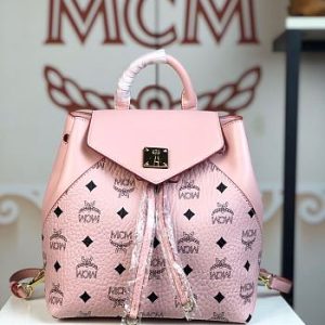 MCM Stark Side Studs Backpack in Visetos 5922 Size 24x21x12cm