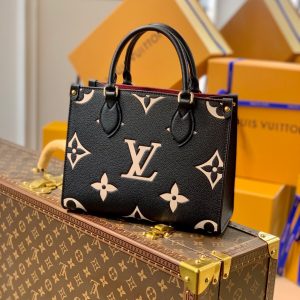 Louis Vuitton Onthego BB Black&Beige M45372 25cm